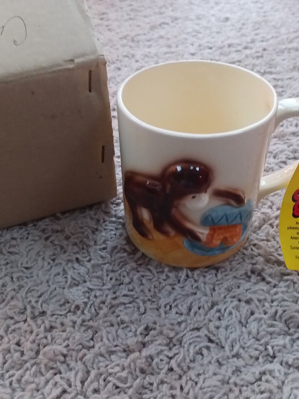 New GORHAM 1981 CURIOUS GEORGE NWT Cup Mug Bread Cake MARGARET E. REY